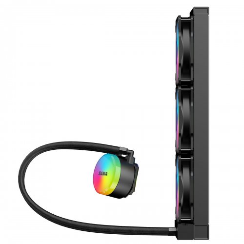 Готова СВО SAMA SI360mm Black купити з перевіркою сумісності: огляд, характеристики, ціна у Києві, Львові, Вінниці, Хмельницькому, Івано-Франківську, Україні | інтернет-магазин TELEMART.UA фото