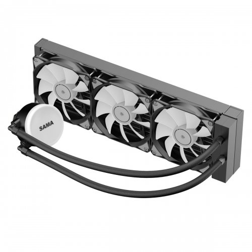 Готова СВО SAMA SI360mm Black купити з перевіркою сумісності: огляд, характеристики, ціна у Києві, Львові, Вінниці, Хмельницькому, Івано-Франківську, Україні | інтернет-магазин TELEMART.UA фото