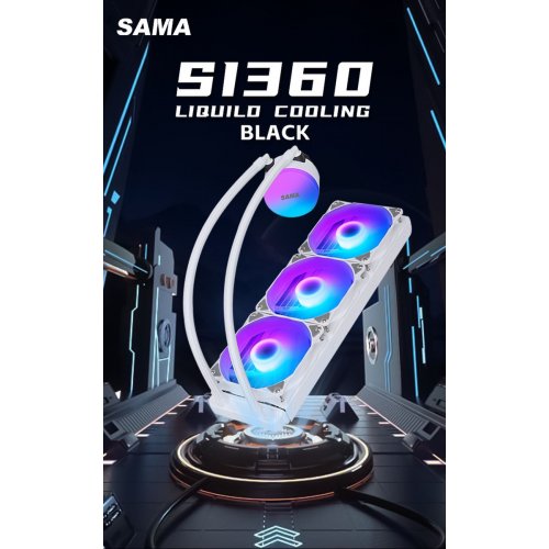 Готова СВО SAMA SI360mm White купити з перевіркою сумісності: огляд, характеристики, ціна у Києві, Львові, Вінниці, Хмельницькому, Івано-Франківську, Україні | інтернет-магазин TELEMART.UA фото