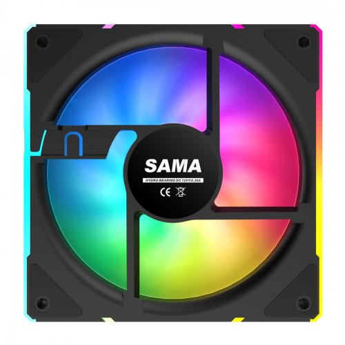 Купить Кулер для корпуса SAMA YF1203I ARGB Reverse Black с проверкой совместимости: обзор, характеристики, цена в Киеве, Днепре, Одессе, Харькове, Украине | интернет-магазин TELEMART.UA фото