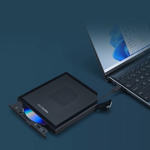 Купити Оптичний привід Asus SDRW-08V1M-U/BLK/G/AS (90DD02L0-M29000) Black - ціна в Києві, Львові, Вінниці, Хмельницькому, Франківську, Україні | інтернет-магазин TELEMART.UA фото