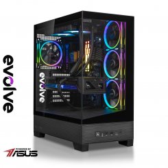 Компьютер EVOLVE GamePart Platinum 3H+ (EVGP-ROGP3BR980X3DN507TI-D564S1TBK) Black / AMD Ryzen 7 9800X3D (4.7–5.2 ГГц), 8 ядер / RTX 5070 Ti / 64 ГБ (DDR5) / 1024 ГБ (SSD)