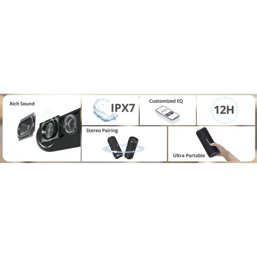Купить Портативная акустика Tronsmart Mirtune C3 (1096414) Black - цена в Харькове, Киеве, Днепре, Одессе
в интернет-магазине Telemart фото