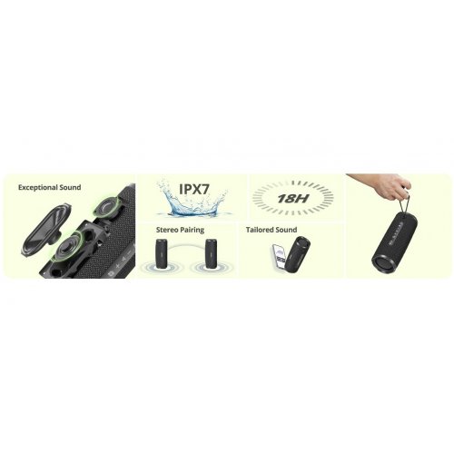 Купить Портативная акустика Tronsmart Mirtune C3 Plus (1096415) Black - цена в Харькове, Киеве, Днепре, Одессе
в интернет-магазине Telemart фото