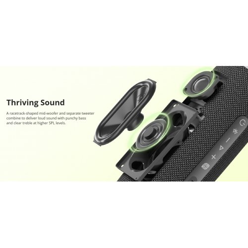 Купить Портативная акустика Tronsmart Mirtune C3 Plus (1096415) Black - цена в Харькове, Киеве, Днепре, Одессе
в интернет-магазине Telemart фото