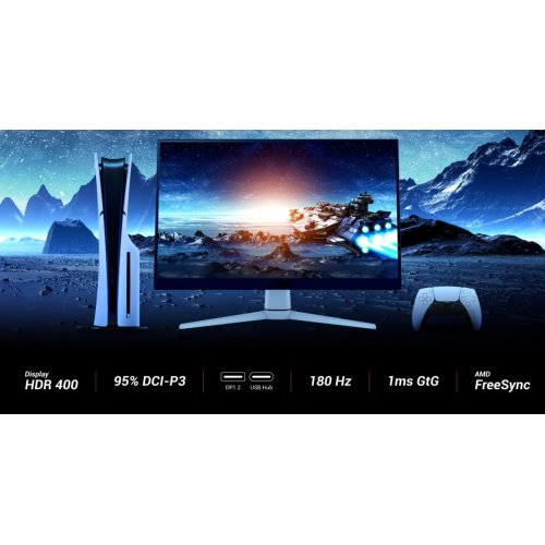 Купить Монитор BenQ 27" EX271 (9H.LNALA.TBE) White - цена в Харькове, Киеве, Днепре, Одессе
в интернет-магазине Telemart фото