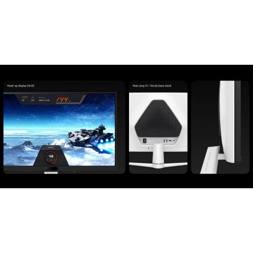 Купить Монитор BenQ 27" EX271 (9H.LNALA.TBE) White - цена в Харькове, Киеве, Днепре, Одессе
в интернет-магазине Telemart фото