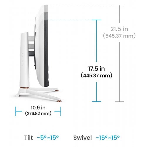 Купить Монитор BenQ 27" EX271Q (9H.LNCLB.QBE) White - цена в Харькове, Киеве, Днепре, Одессе
в интернет-магазине Telemart фото