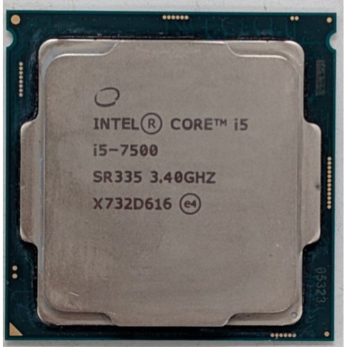 Процесор Intel Core i5-7500 3.4(3.8)GHz 6MB s1151 Tray (CM8067702868012) (Відновлено продавцем, 767353) купити з перевіркою сумісності: огляд, характеристики, ціна у Києві, Львові, Вінниці, Хмельницькому, Івано-Франківську, Україні | інтернет-магазин TELEMART.UA фото