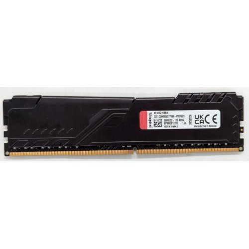 Купить Озу Kingston DDR4 4GB 2666Mhz FURY Beast Black (KF426C16BB/4) (Восстановлено продавцом, 767382) с проверкой совместимости: обзор, характеристики, цена в Киеве, Днепре, Одессе, Харькове, Украине | интернет-магазин TELEMART.UA фото