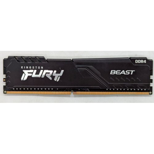 Купить Озу Kingston DDR4 4GB 2666Mhz FURY Beast Black (KF426C16BB/4) (Восстановлено продавцом, 767384) с проверкой совместимости: обзор, характеристики, цена в Киеве, Днепре, Одессе, Харькове, Украине | интернет-магазин TELEMART.UA фото