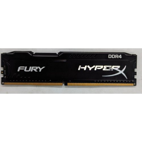 Купить Озу Kingston DDR4 4GB 2666Hz HyperX FURY Black (HX426C15FB/4) (Восстановлено продавцом, 767390) с проверкой совместимости: обзор, характеристики, цена в Киеве, Днепре, Одессе, Харькове, Украине | интернет-магазин TELEMART.UA фото