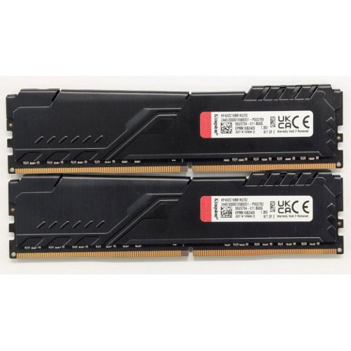 Озп Kingston DDR4 32GB (2x16GB) 3200Mhz FURY Beast Black (KF432C16BB1K2/32) (Відновлено продавцем, 767618) купити з перевіркою сумісності: огляд, характеристики, ціна у Києві, Львові, Вінниці, Хмельницькому, Івано-Франківську, Україні | інтернет-магазин TELEMART.UA фото