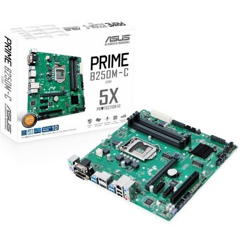 Материнська плата Asus PRIME B250M-C (s1151, Intel B250) (Відновлено продавцем, 767681) купити з перевіркою сумісності: огляд, характеристики, ціна у Києві, Львові, Вінниці, Хмельницькому, Івано-Франківську, Україні | інтернет-магазин TELEMART.UA фото