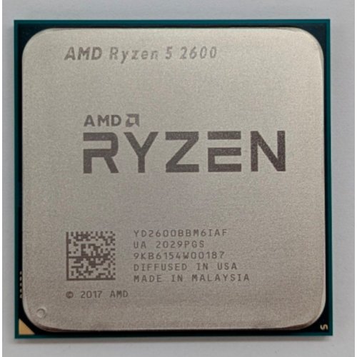Процесор AMD Ryzen 5 2600 3.4(3.9)GHz 16MB sAM4 Tray (YD2600BBM6IAF) (Відновлено продавцем, 767689) купити з перевіркою сумісності: огляд, характеристики, ціна у Києві, Львові, Вінниці, Хмельницькому, Івано-Франківську, Україні | інтернет-магазин TELEMART.UA фото
