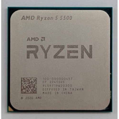 Процесор AMD Ryzen 5 5500 3.6(4.2)GHz 16MB sAM4 Box (100-100000457BOX) (Відновлено продавцем, 767718) купити з перевіркою сумісності: огляд, характеристики, ціна у Києві, Львові, Вінниці, Хмельницькому, Івано-Франківську, Україні | інтернет-магазин TELEMART.UA фото