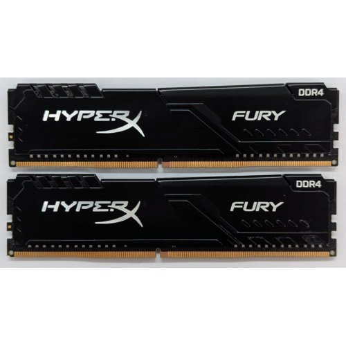 Озп HyperX DDR4 16GB 3200Mhz FURY Black (HX432C16FB3/16) (Відновлено продавцем, 767737) купити з перевіркою сумісності: огляд, характеристики, ціна у Києві, Львові, Вінниці, Хмельницькому, Івано-Франківську, Україні | інтернет-магазин TELEMART.UA фото
