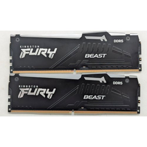 Купить Озу Kingston DDR5 16GB (2x8GB) 5600MHz FURY Beast RGB Black (KF556C40BBAK2-16) (Восстановлено продавцом, 767932) с проверкой совместимости: обзор, характеристики, цена в Киеве, Днепре, Одессе, Харькове, Украине | интернет-магазин TELEMART.UA фото