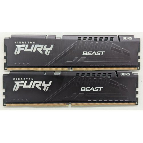 Купить Озу Kingston DDR5 32GB (2x16GB) 5600Mhz FURY Beast (KF556C36BBEK2-32) (Восстановлено продавцом, 767933) с проверкой совместимости: обзор, характеристики, цена в Киеве, Днепре, Одессе, Харькове, Украине | интернет-магазин TELEMART.UA фото