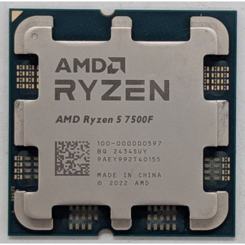 Купить Процессор AMD Ryzen 5 7500F 3.7(5.0)GHz 32MB sAM5 Tray (100-000000597) (Восстановлено продавцом, 767945) с проверкой совместимости: обзор, характеристики, цена в Киеве, Днепре, Одессе, Харькове, Украине | интернет-магазин TELEMART.UA фото