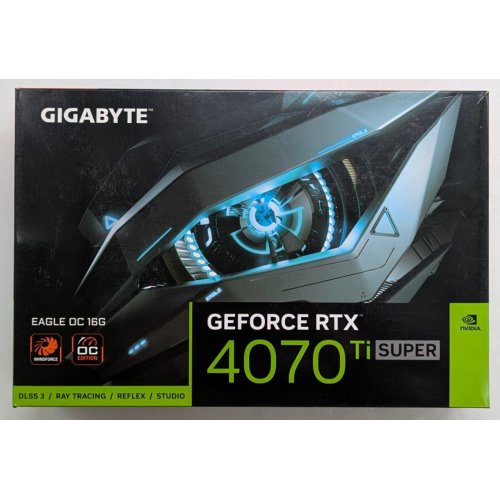 Відеокарта Gigabyte GeForce RTX 4070 Ti SUPER EAGLE OC 16384MB (GV-N407TSEAGLE OC-16GD) (Відновлено продавцем, 768067) купити з перевіркою сумісності: огляд, характеристики, ціна у Києві, Львові, Вінниці, Хмельницькому, Івано-Франківську, Україні | інтернет-магазин TELEMART.UA фото