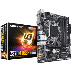 Материнская плата Gigabyte Z370M DS3H (s1151-V2, Intel Z370) (Восстановлено продавцом, 768070)