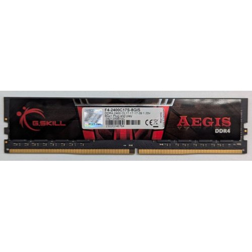 Купить Озу G.Skill DDR4 8GB 2400Mhz Aegis (F4-2400C17S-8GIS) (Восстановлено продавцом, 768077) с проверкой совместимости: обзор, характеристики, цена в Киеве, Днепре, Одессе, Харькове, Украине | интернет-магазин TELEMART.UA фото
