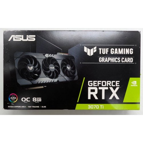 Купить Видеокарта Asus TUF GeForce RTX 3070 Ti Gaming OC 8192MB (TUF-RTX3070TI-O8G-GAMING) (Восстановлено продавцом, 768079) с проверкой совместимости: обзор, характеристики, цена в Киеве, Днепре, Одессе, Харькове, Украине | интернет-магазин TELEMART.UA фото