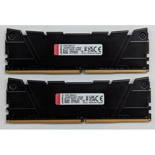Купить Озу Kingston DDR4 16GB (2x8GB) 3600Mhz FURY Renegade Black (KF436C16RB2K2/16) (Восстановлено продавцом, 768080) с проверкой совместимости: обзор, характеристики, цена в Киеве, Днепре, Одессе, Харькове, Украине | интернет-магазин TELEMART.UA фото