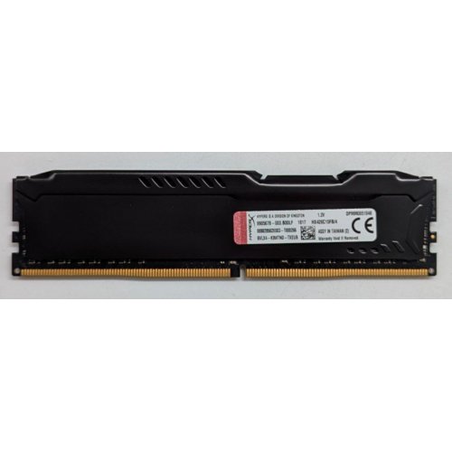 Озп Kingston DDR4 4GB 2666Hz HyperX FURY Black (HX426C15FB/4) (Відновлено продавцем, 768084) купити з перевіркою сумісності: огляд, характеристики, ціна у Києві, Львові, Вінниці, Хмельницькому, Івано-Франківську, Україні | інтернет-магазин TELEMART.UA фото