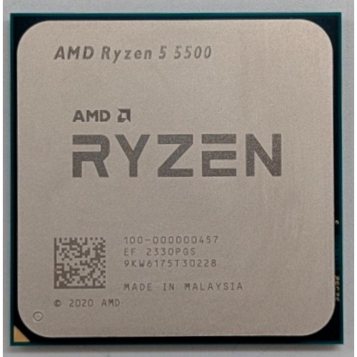 Процесор AMD Ryzen 5 5500 3.6(4.2)GHz 16MB sAM4 Tray (100-000000457) (Відновлено продавцем, 768087) купити з перевіркою сумісності: огляд, характеристики, ціна у Києві, Львові, Вінниці, Хмельницькому, Івано-Франківську, Україні | інтернет-магазин TELEMART.UA фото