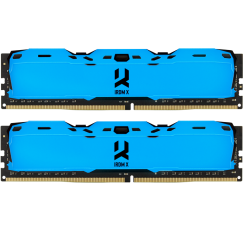 Озу GoodRAM DDR4 16GB (2x8GB) 3200Mhz IRDM X Blue (IR-XB3200D464L16SA/16GDC) (Восстановлено продавцом, 768148)
