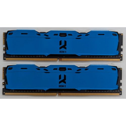 Озп GoodRAM DDR4 16GB (2x8GB) 3200Mhz IRDM X Blue (IR-XB3200D464L16SA/16GDC) (Відновлено продавцем, 768148) купити з перевіркою сумісності: огляд, характеристики, ціна у Києві, Львові, Вінниці, Хмельницькому, Івано-Франківську, Україні | інтернет-магазин TELEMART.UA фото
