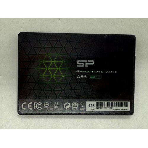 Купить Ssd-диск Silicon Power A56 TLC 128GB 2.5" (SP128GBSS3A56B25) (Восстановлено продавцом, 768161) с проверкой совместимости: обзор, характеристики, цена в Киеве, Днепре, Одессе, Харькове, Украине | интернет-магазин TELEMART.UA фото