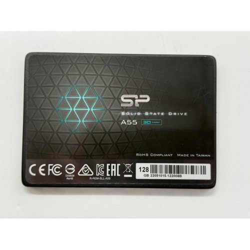 Купить Ssd-диск Silicon Power Slim A55 128Gb 2.5" (SP128GBSS3A55S25) (Восстановлено продавцом, 768167) с проверкой совместимости: обзор, характеристики, цена в Киеве, Днепре, Одессе, Харькове, Украине | интернет-магазин TELEMART.UA фото