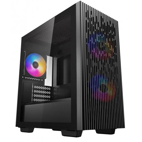 Купить Корпус Deepcool MATREXX 40 3FS Tempered Glass без БП (DP-MATX-MATREXX40-3FS) Black (Восстановлено продавцом, 768173) с проверкой совместимости: обзор, характеристики, цена в Киеве, Днепре, Одессе, Харькове, Украине | интернет-магазин TELEMART.UA фото