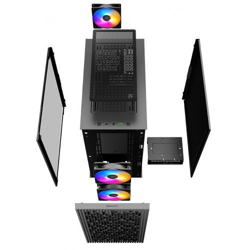 Купить Корпус Deepcool MATREXX 40 3FS Tempered Glass без БП (DP-MATX-MATREXX40-3FS) Black (Восстановлено продавцом, 768173) с проверкой совместимости: обзор, характеристики, цена в Киеве, Днепре, Одессе, Харькове, Украине | интернет-магазин TELEMART.UA фото