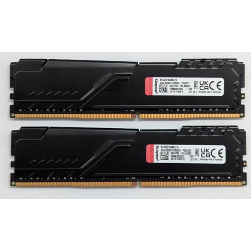 Озп Kingston DDR4 16GB (2x8GB) 3200Mhz FURY Beast Black (KF432C16BBK2/16) (Відновлено продавцем, 768203) купити з перевіркою сумісності: огляд, характеристики, ціна у Києві, Львові, Вінниці, Хмельницькому, Івано-Франківську, Україні | інтернет-магазин TELEMART.UA фото