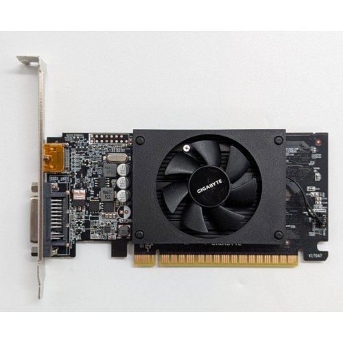 Купить Видеокарта Gigabyte Geforce GT 710 2048MB (GV-N710D5-2GL) (Восстановлено продавцом, 768688) с проверкой совместимости: обзор, характеристики, цена в Киеве, Днепре, Одессе, Харькове, Украине | интернет-магазин TELEMART.UA фото