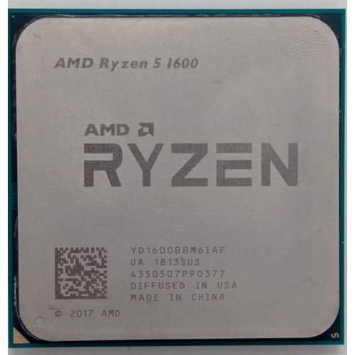 Процесор AMD Ryzen 5 1600 3.2(3.6)GHz sAM4 Tray (YD1600BBAEMPK) (Відновлено продавцем, 768701) купити з перевіркою сумісності: огляд, характеристики, ціна у Києві, Львові, Вінниці, Хмельницькому, Івано-Франківську, Україні | інтернет-магазин TELEMART.UA фото