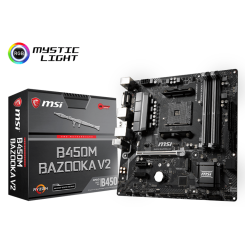 Материнская плата MSI B450M BAZOOKA V2 (sAM4, AMD B450) (Восстановлено продавцом, 768703)