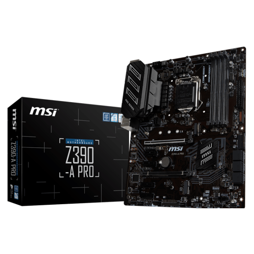 Материнська плата MSI Z390-A PRO (s1151-v2, Intel Z390) (Відновлено продавцем, 768706) купити з перевіркою сумісності: огляд, характеристики, ціна у Києві, Львові, Вінниці, Хмельницькому, Івано-Франківську, Україні | інтернет-магазин TELEMART.UA фото