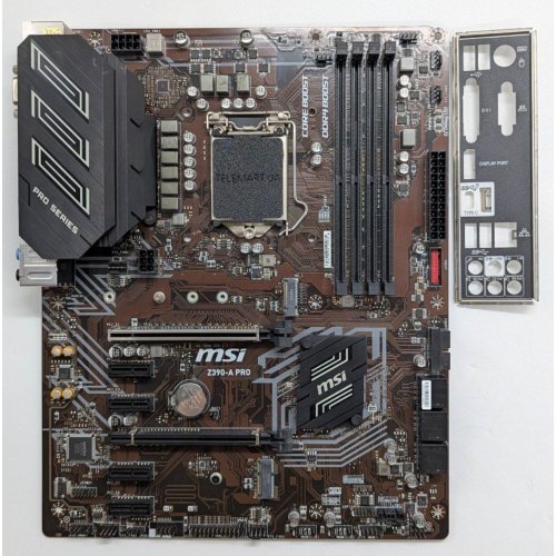 Материнська плата MSI Z390-A PRO (s1151-v2, Intel Z390) (Відновлено продавцем, 768706) купити з перевіркою сумісності: огляд, характеристики, ціна у Києві, Львові, Вінниці, Хмельницькому, Івано-Франківську, Україні | інтернет-магазин TELEMART.UA фото