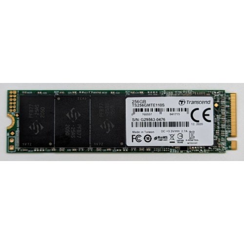 Ssd-диск Transcend MTE110 256GB M.2 (2280 PCI-E) (TS256GMTE110S) (Відновлено продавцем, 768714) купити з перевіркою сумісності: огляд, характеристики, ціна у Києві, Львові, Вінниці, Хмельницькому, Івано-Франківську, Україні | інтернет-магазин TELEMART.UA фото