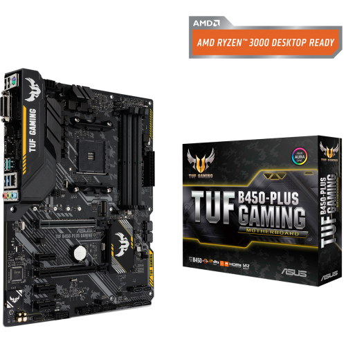 Купить Материнская плата Asus TUF B450-PLUS GAMING (sAM4, AMD B450) (Восстановлено продавцом, 768789) с проверкой совместимости: обзор, характеристики, цена в Киеве, Днепре, Одессе, Харькове, Украине | интернет-магазин TELEMART.UA фото