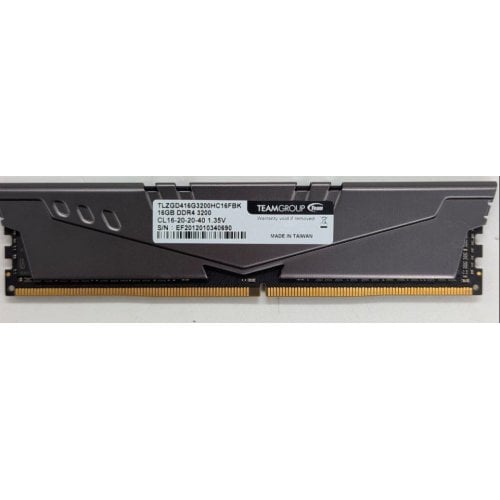 Озп Team DDR4 16GB 3200Mhz Vulcan Z Gray (TLZGD416G3200HC16FBKT) Bulk (Відновлено продавцем, 768804) купити з перевіркою сумісності: огляд, характеристики, ціна у Києві, Львові, Вінниці, Хмельницькому, Івано-Франківську, Україні | інтернет-магазин TELEMART.UA фото