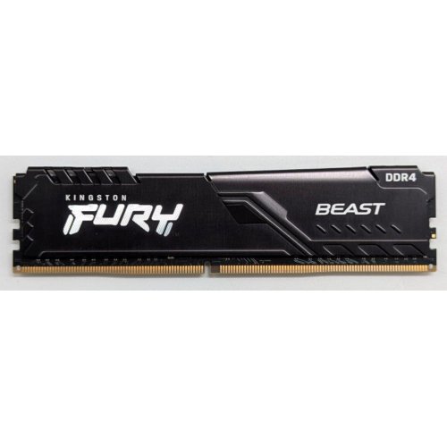 Купить Озу Kingston DDR4 16GB 3200Mhz FURY Beast Black (KF432C16BB/16) (Восстановлено продавцом, 768819) с проверкой совместимости: обзор, характеристики, цена в Киеве, Днепре, Одессе, Харькове, Украине | интернет-магазин TELEMART.UA фото