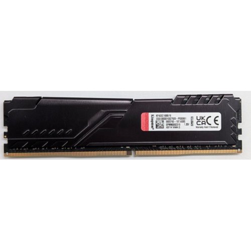 Купить Озу Kingston DDR4 16GB 3200Mhz FURY Beast Black (KF432C16BB/16) (Восстановлено продавцом, 768819) с проверкой совместимости: обзор, характеристики, цена в Киеве, Днепре, Одессе, Харькове, Украине | интернет-магазин TELEMART.UA фото