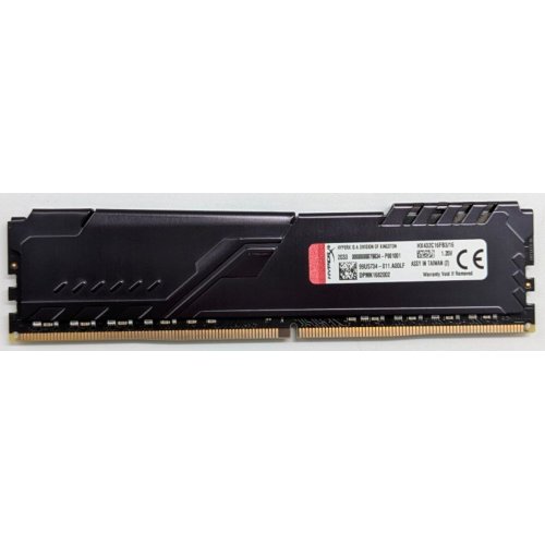 Купить Озу HyperX DDR4 16GB 3200Mhz FURY Black (HX432C16FB3/16) (Восстановлено продавцом, 768821) с проверкой совместимости: обзор, характеристики, цена в Киеве, Днепре, Одессе, Харькове, Украине | интернет-магазин TELEMART.UA фото