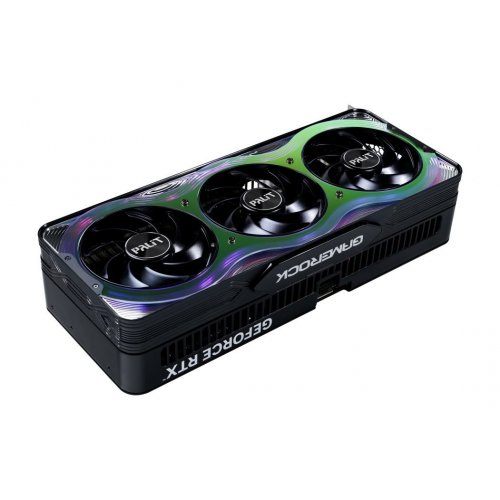 Уцінка відеокарта Palit GeForce RTX 5070 Ti GameRock 16384MB (NE7507T019T2-GB2030G) (Пошкоджено пакування, 769054) купити з перевіркою сумісності: огляд, характеристики, ціна у Києві, Львові, Вінниці, Хмельницькому, Івано-Франківську, Україні | інтернет-магазин TELEMART.UA фото
